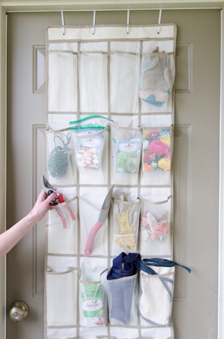 Keep gardening equipment together.