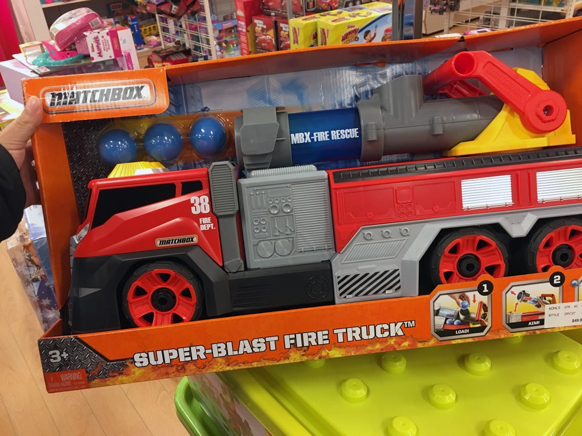 matchbox super blast fire truck