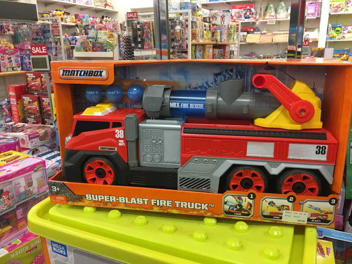 matchbox super blast fire truck