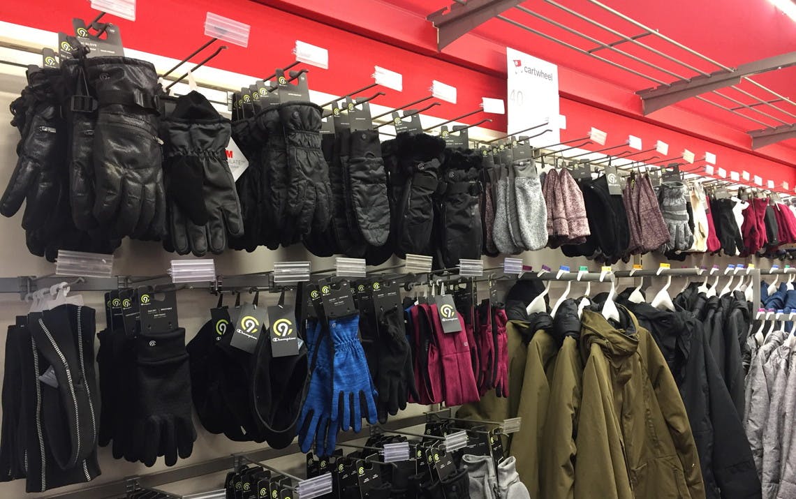 target gloves and scarves