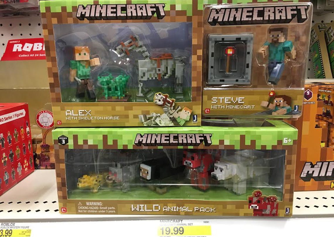 Target Toy Deal Of The Day Minecraft Toys As Low As 1 57 The