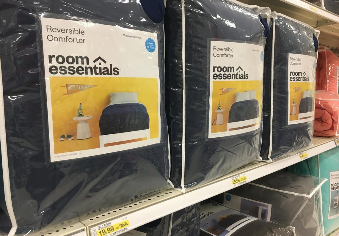 Room Essentials Comforters, as Low as 11.39 at Expires Today! The Krazy Coupon Lady