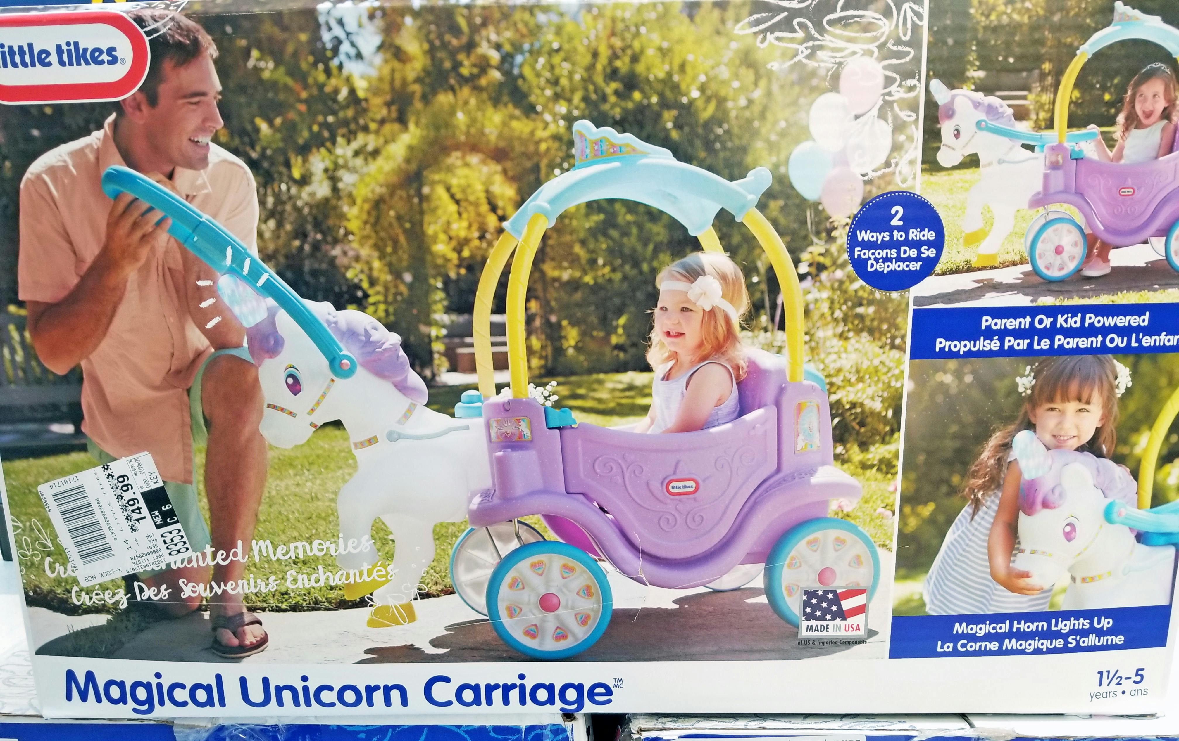 little tikes unicorn carriage smyths