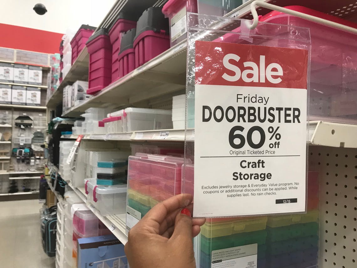 craft storage 60% off at Michaels Black Friday