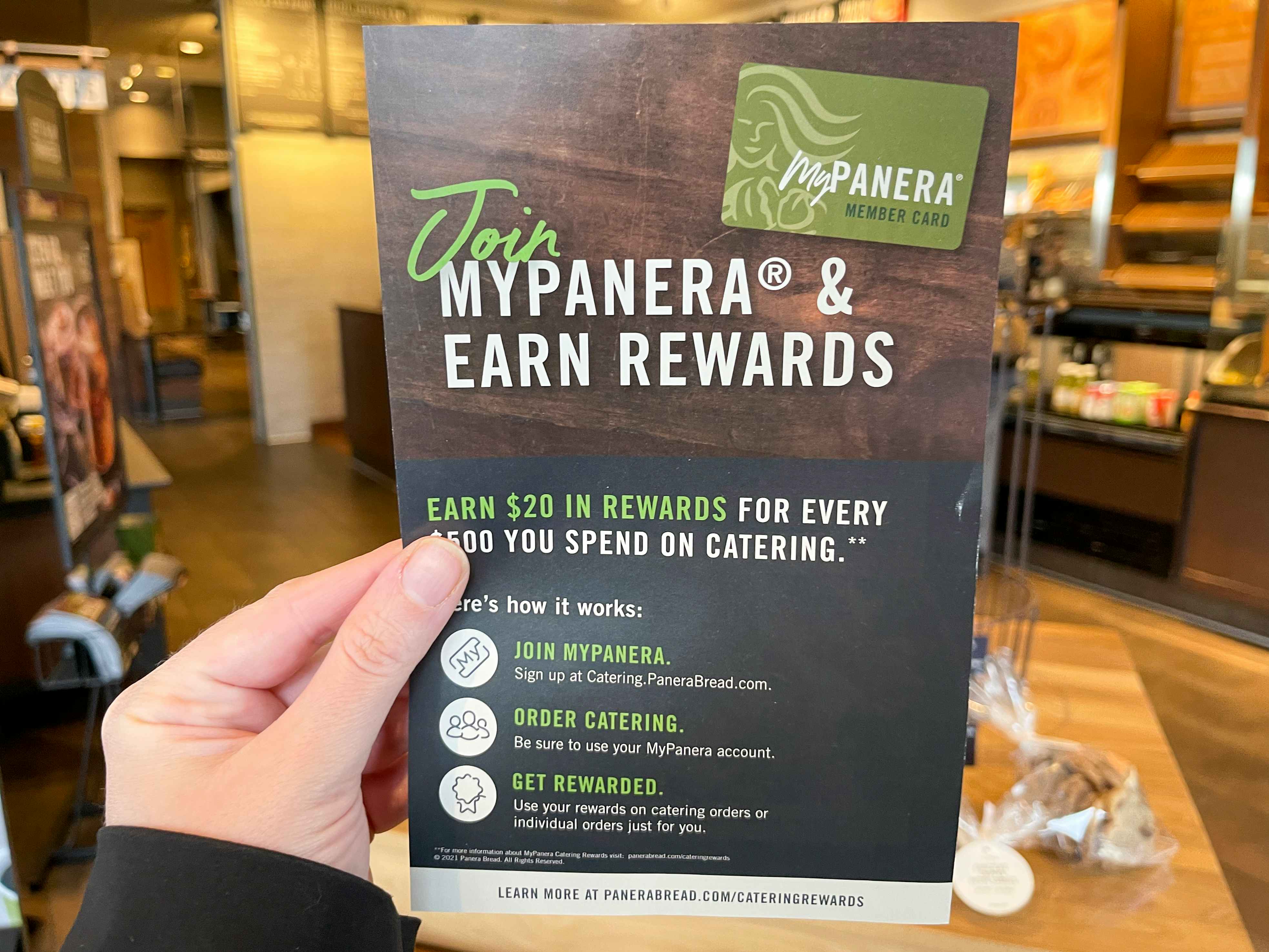 MyPanera rewards information sheet