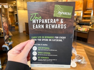 MyPanera rewards information sheet