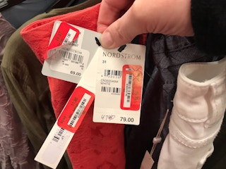 nordstrom hacks clearance tags