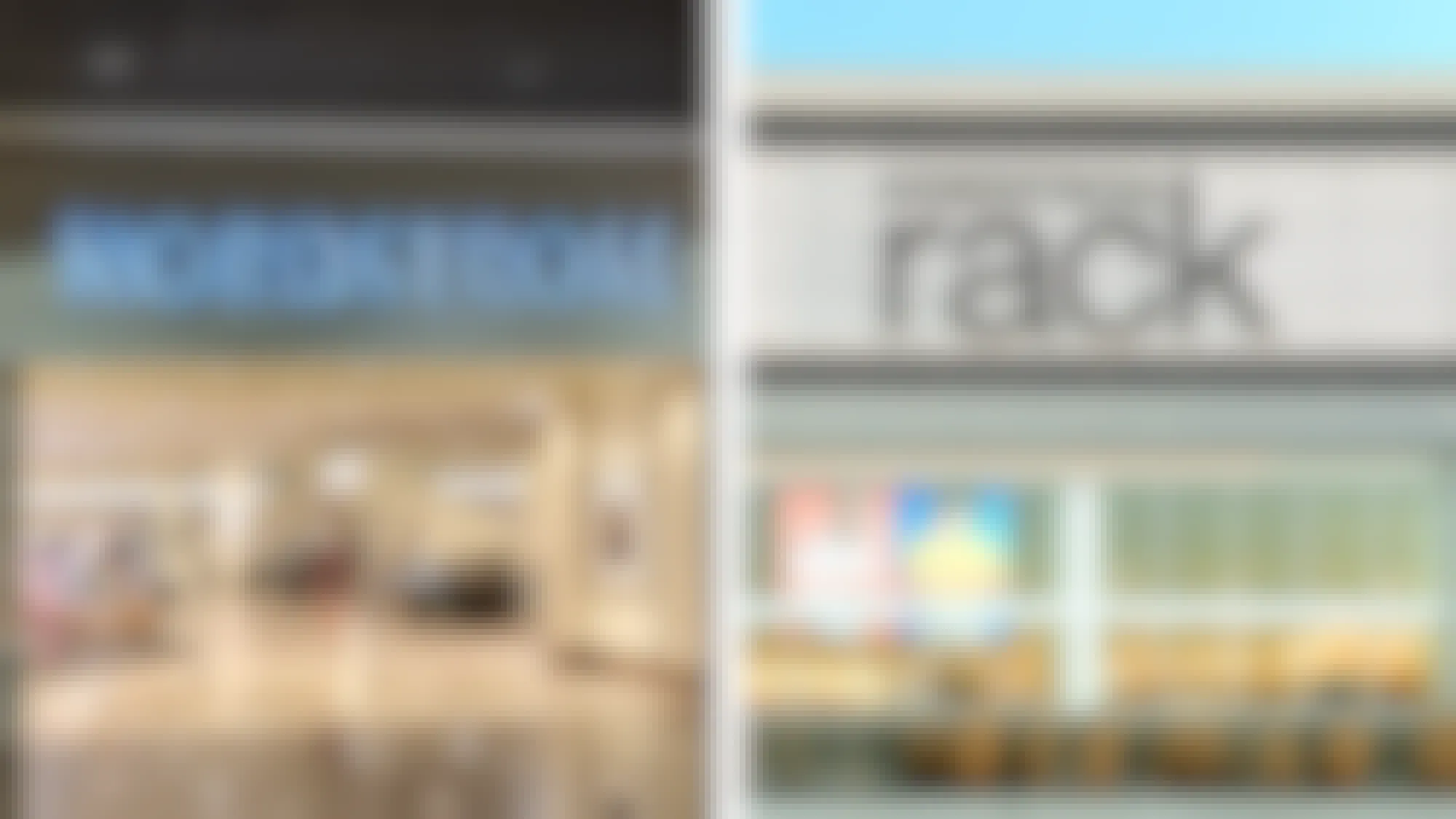 nordstrom versus nordstrom rack storefronts