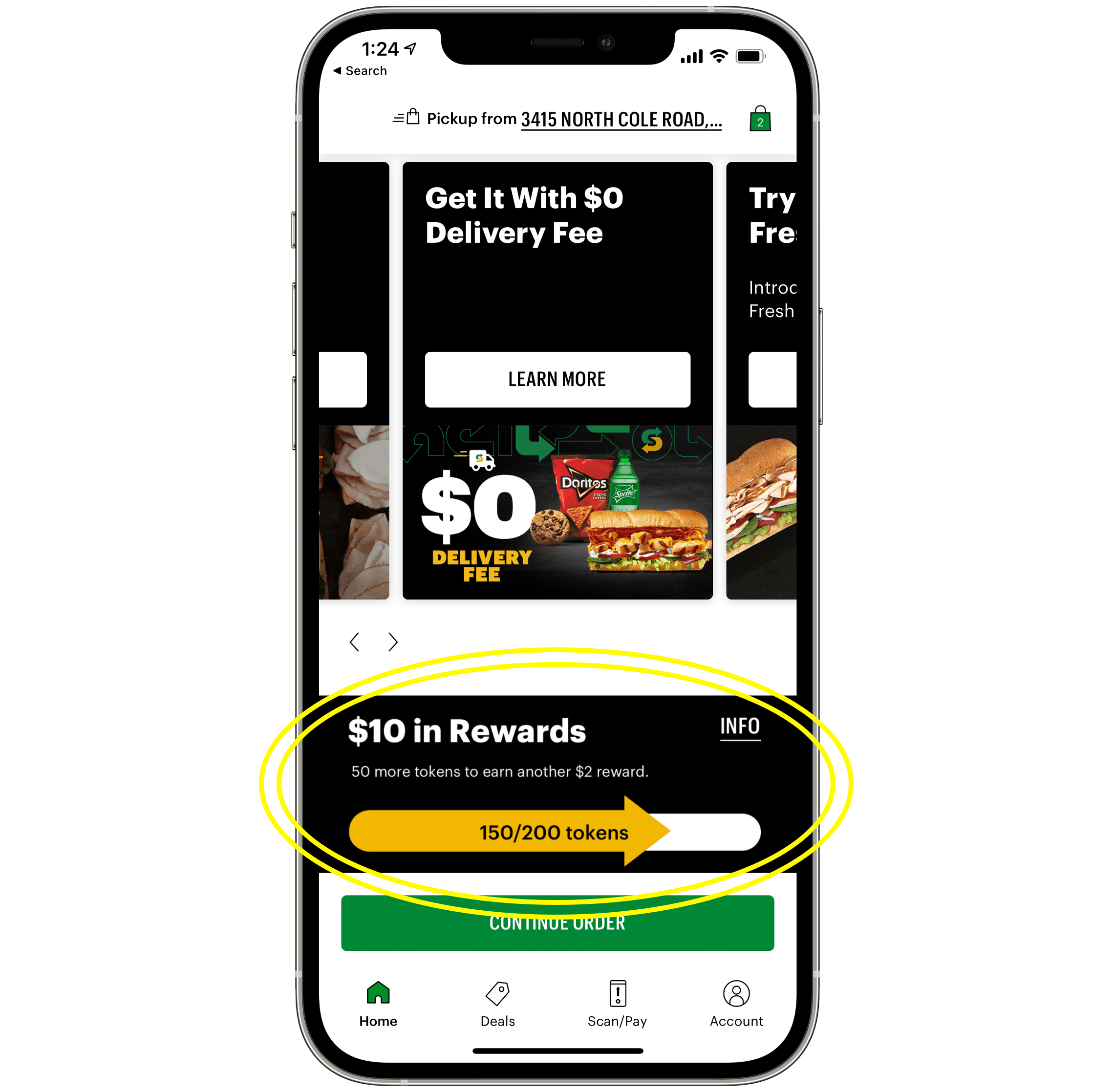 Subway app my way rewardsgraphic