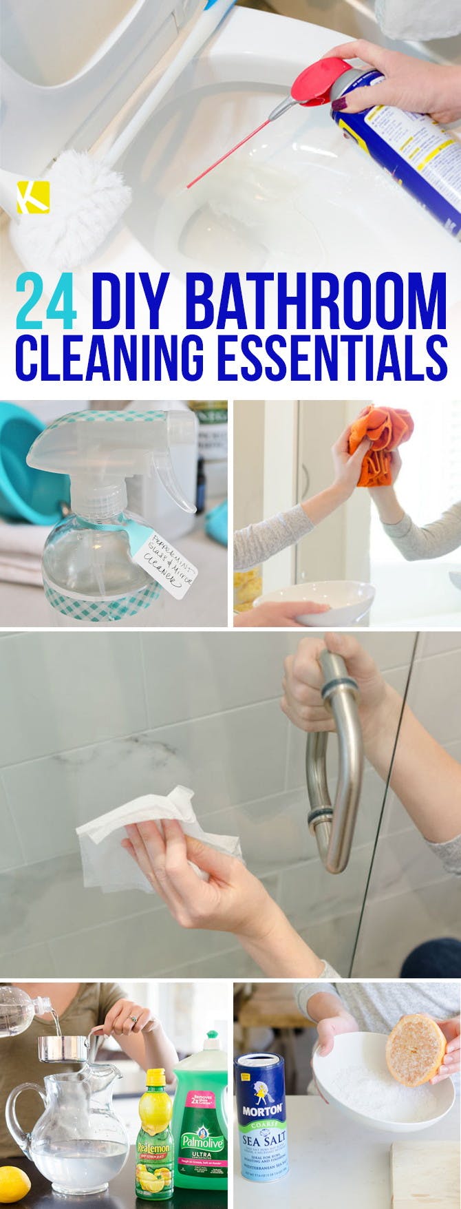 24 DIY Bathroom Cleaning Essentials