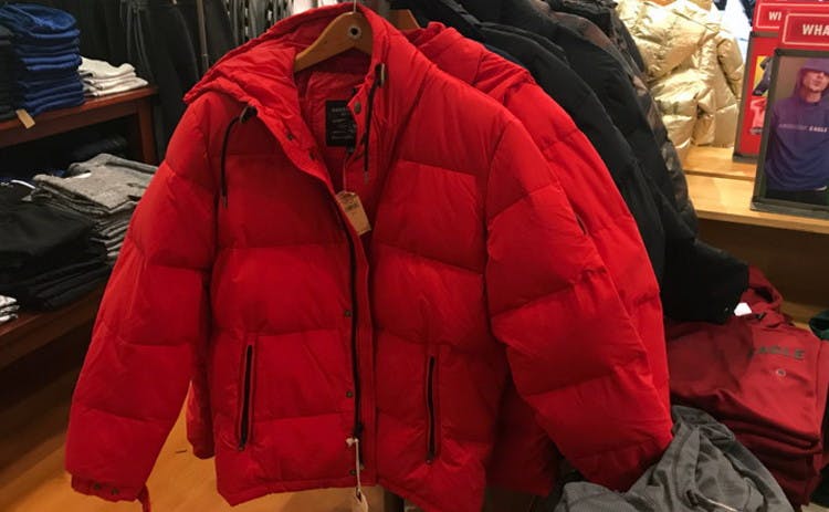 red mens snowboard jacket