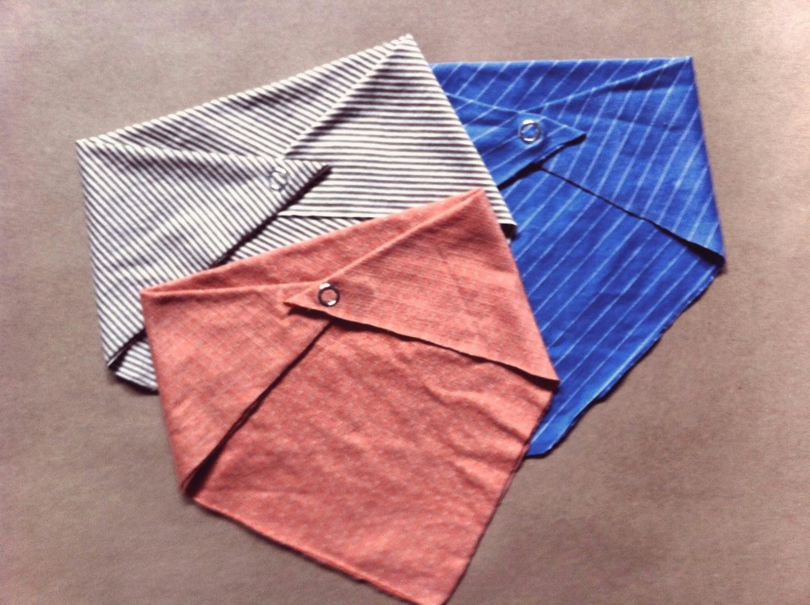 Create no-sew up-cycled bandana bibs with old shirts to save $3 per bib.