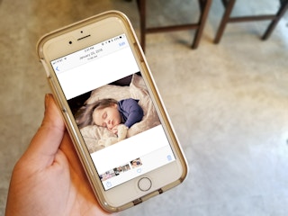 Or look at photos or videos of your baby or hold onto their blanket