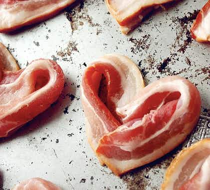 17. Heart-Shaped Bacon