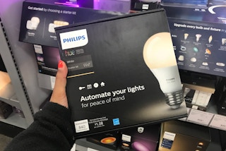 Connect your Fitbit to the Philips Hue lightbulb and your lights will come on when you wake up.