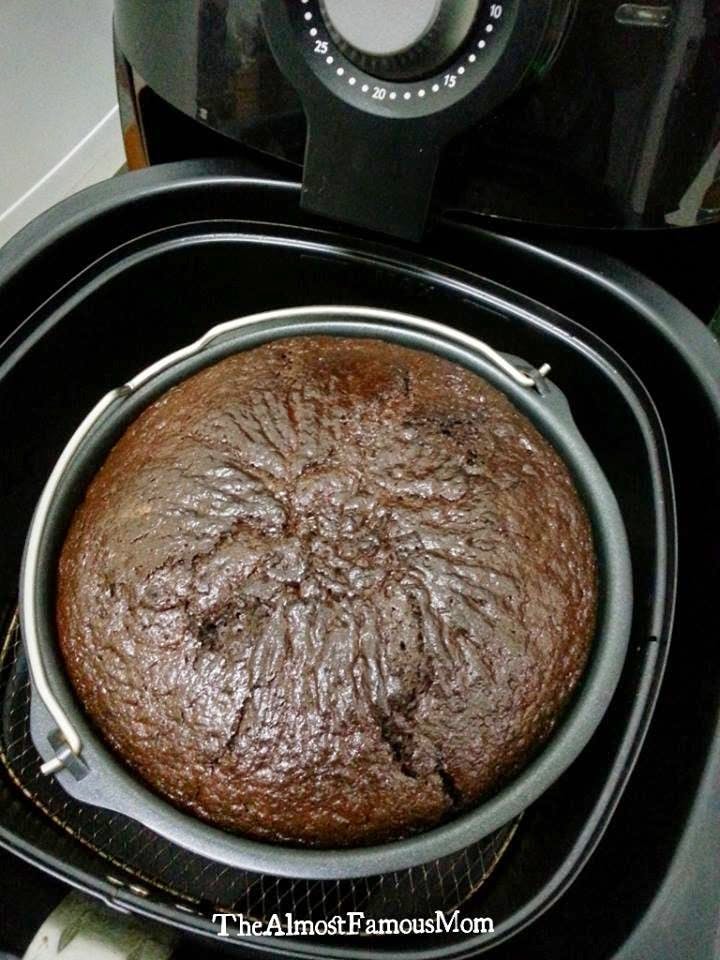 Chocolate cake in an Air Fryer. 