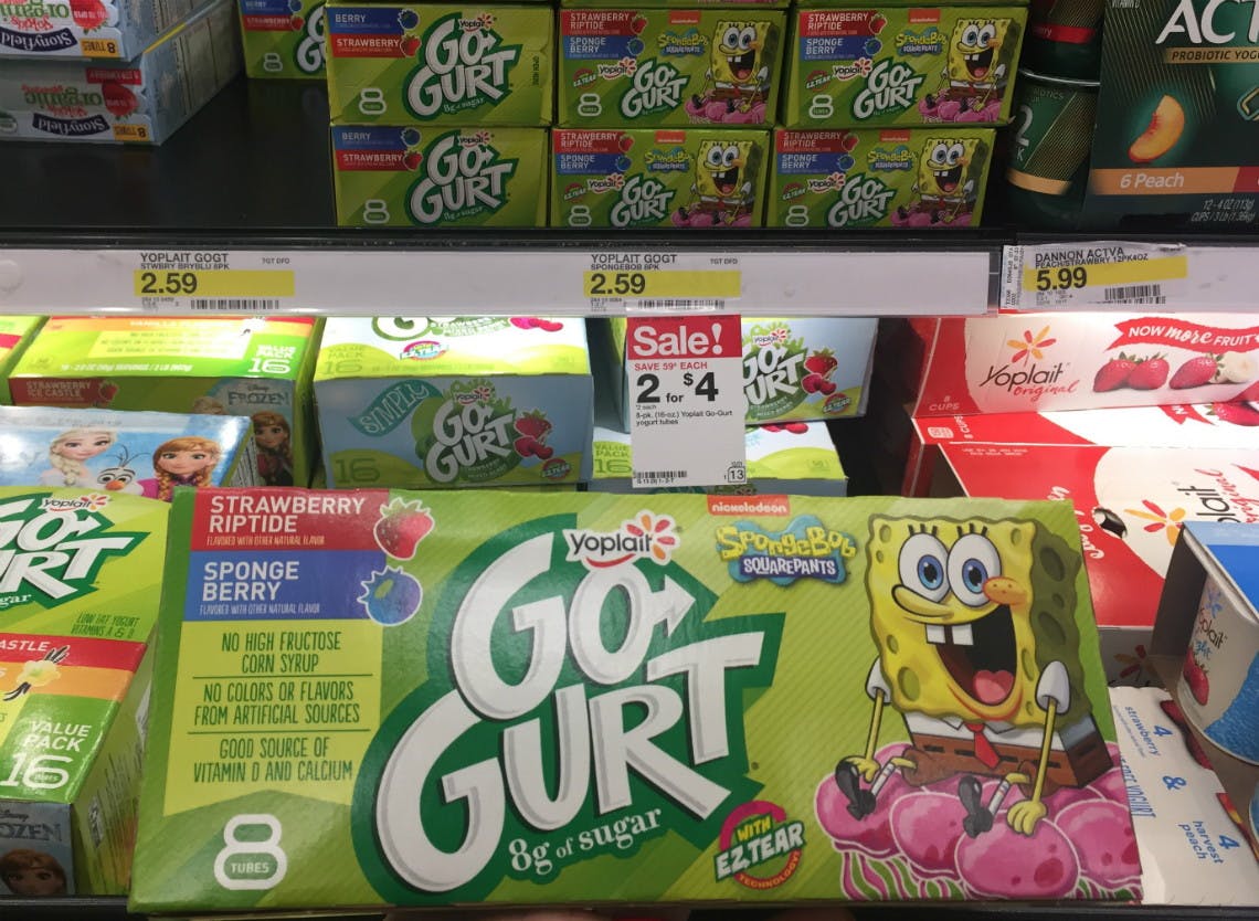 Yoplait Go-Gurt, Only $0.50 at Target! - The Krazy Coupon Lady