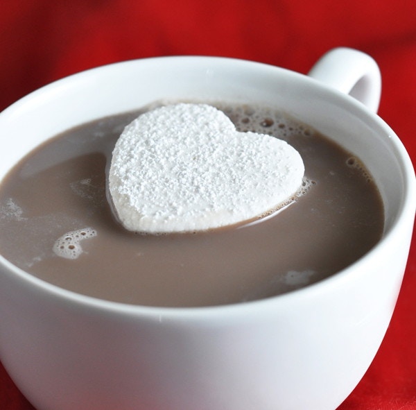 6. Homemade Heart Shaped Marshmallows