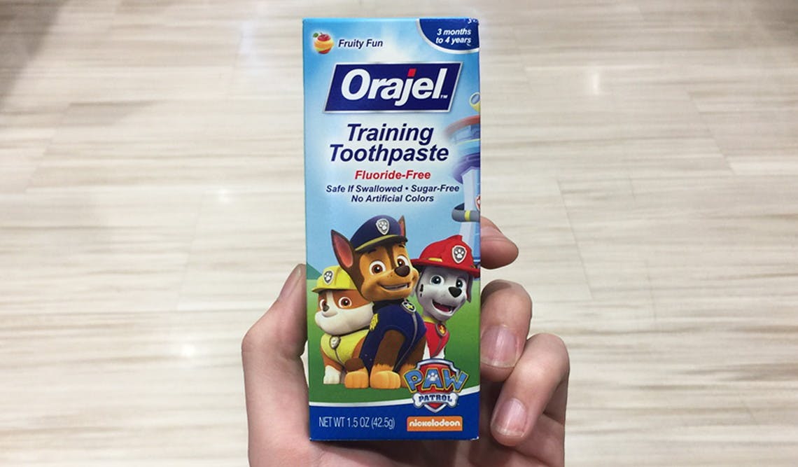 orajel training toothpaste paw patrol