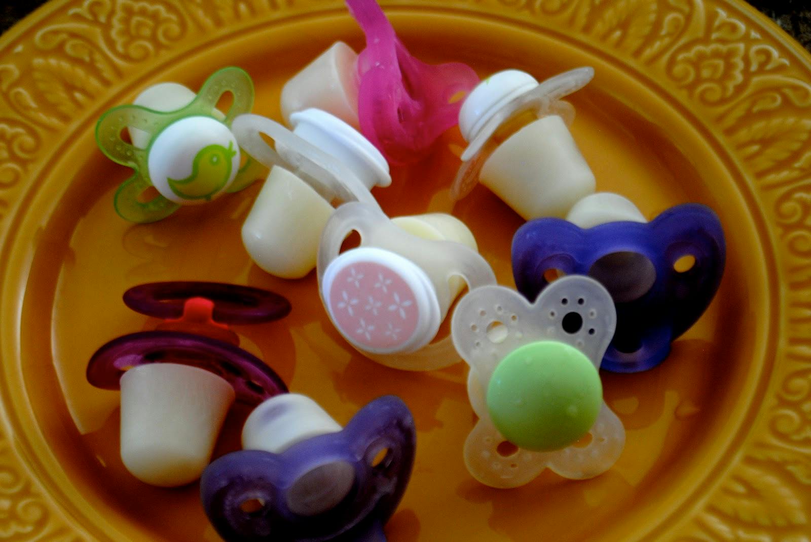 Make a breast milk pacifier for teething babies