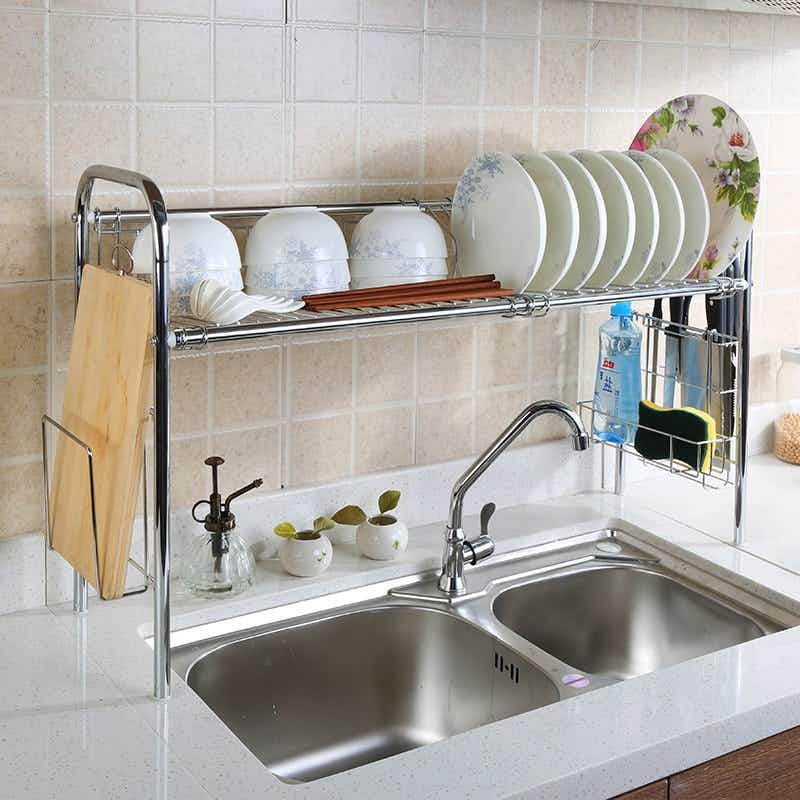 Place a rack over your sink.