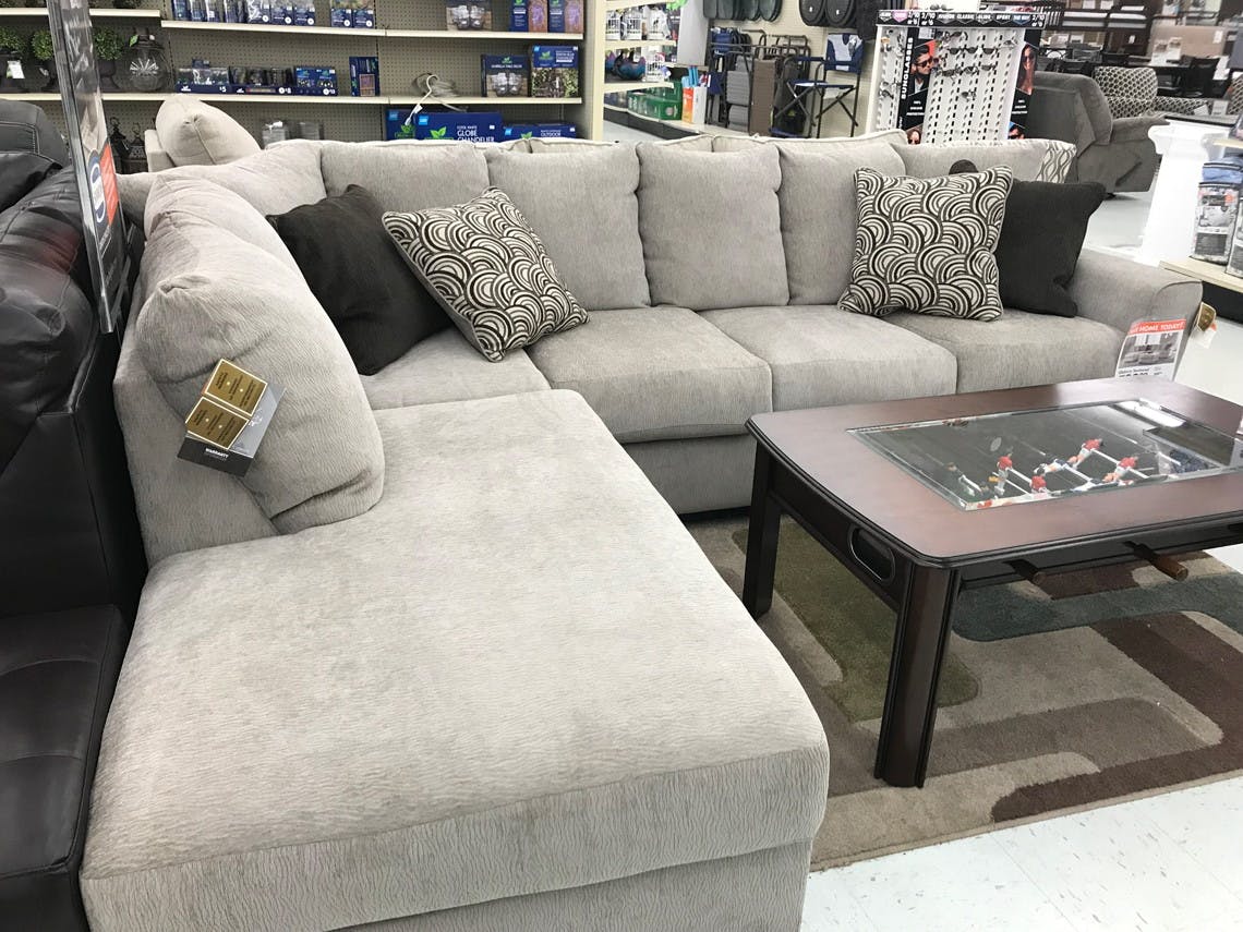 100 Off 500 At Big Lots Save On Sectionals Farmhouse Furniture   Big Lots Signature Ashley Sectional 012618c 