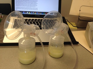 Relax while you pump and the milk will flow faster.