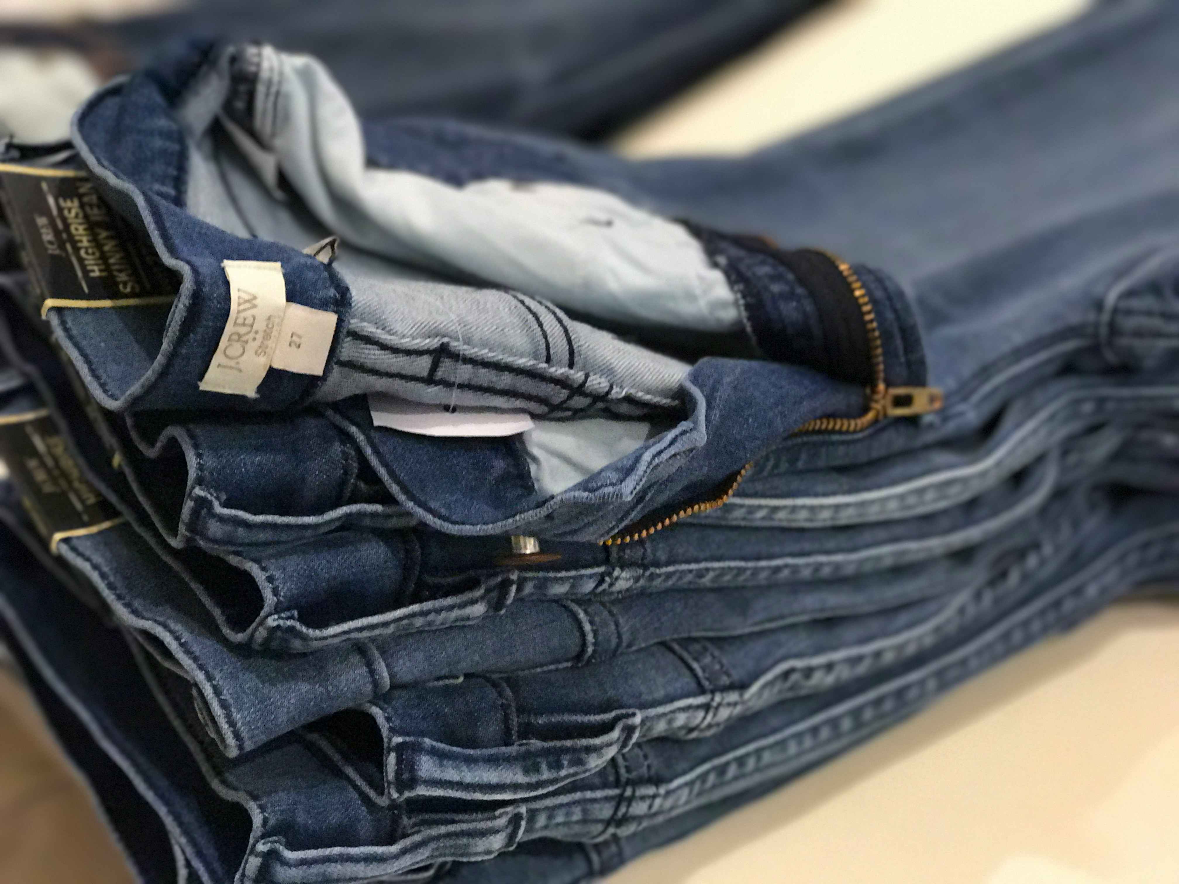 9. Get J.Crew Mercantile jeans when they reach 60% off during the holidays.