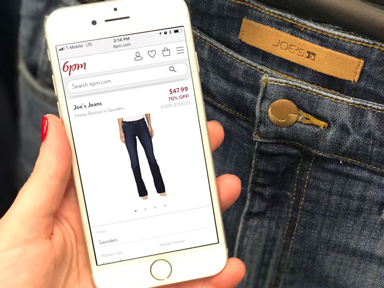 2. Buy Joe's Jeans from 6pm to save up to 70%.
