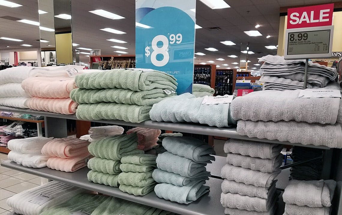 Sonoma Goods For Life Quick Dry Ribbed Bath Towels Only 7 64 At Kohl S Reg 13 99 The Krazy Coupon Lady