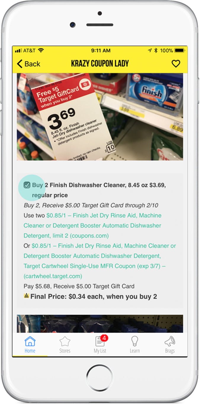 How to Print a Coupon in the KCL App - The Krazy Coupon Lady