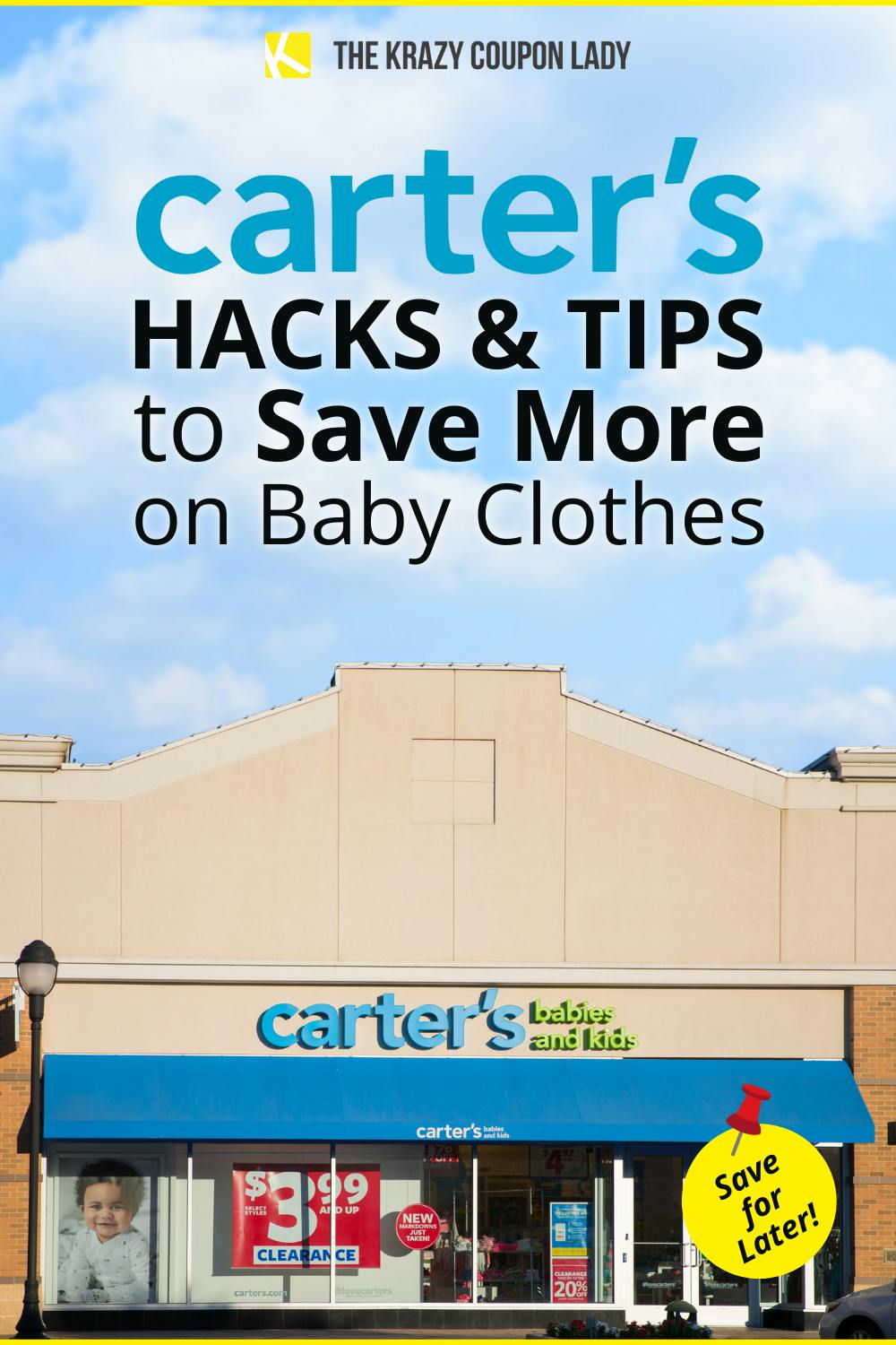 13 Ways to Save on Carter's Baby Clothes