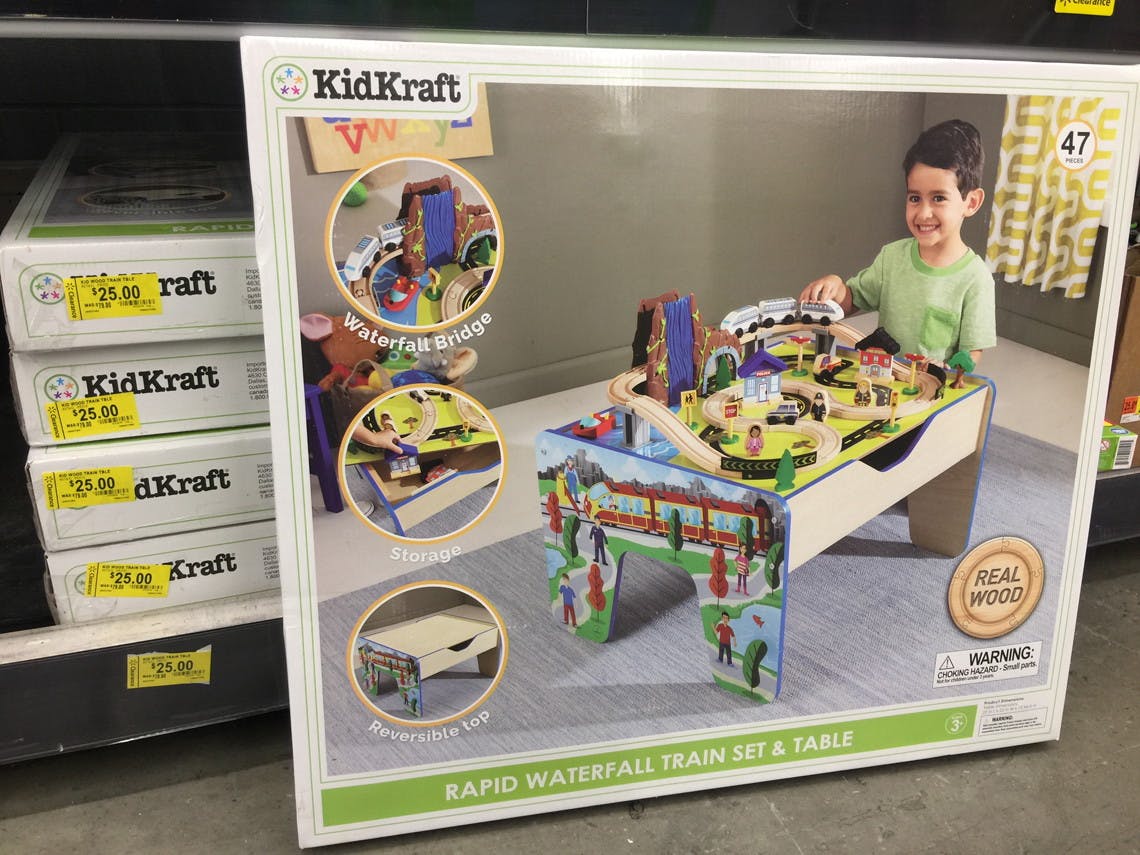 kidkraft waterfall train table