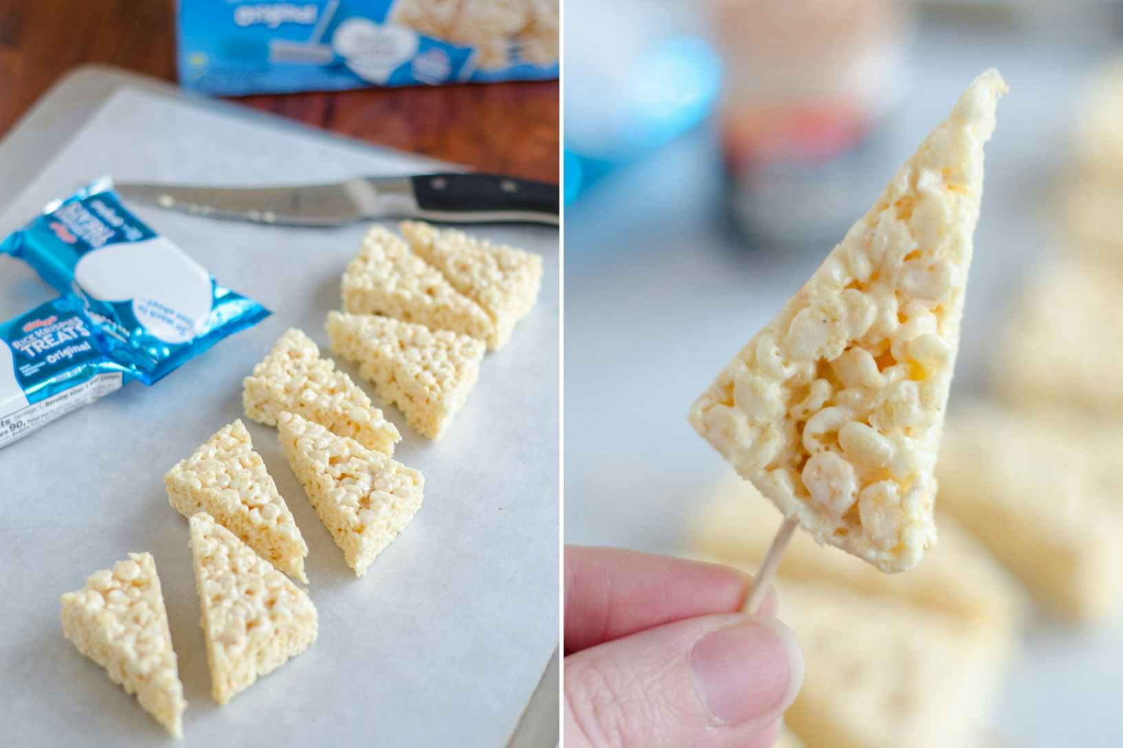 Make Rice Krispies carrots with candy melts and apple sour punch bites.