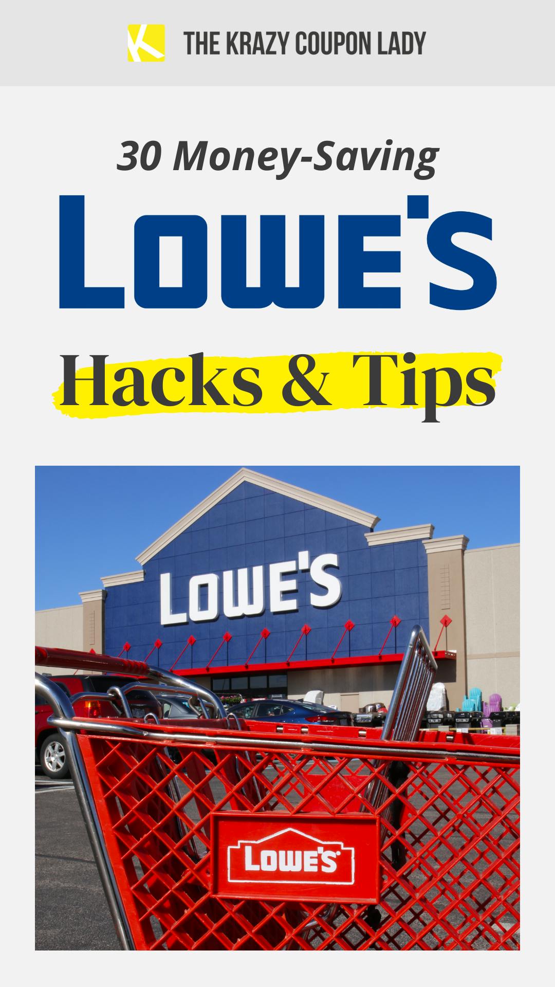 30 Ways to Save Big at Lowe's Every Time You Shop
