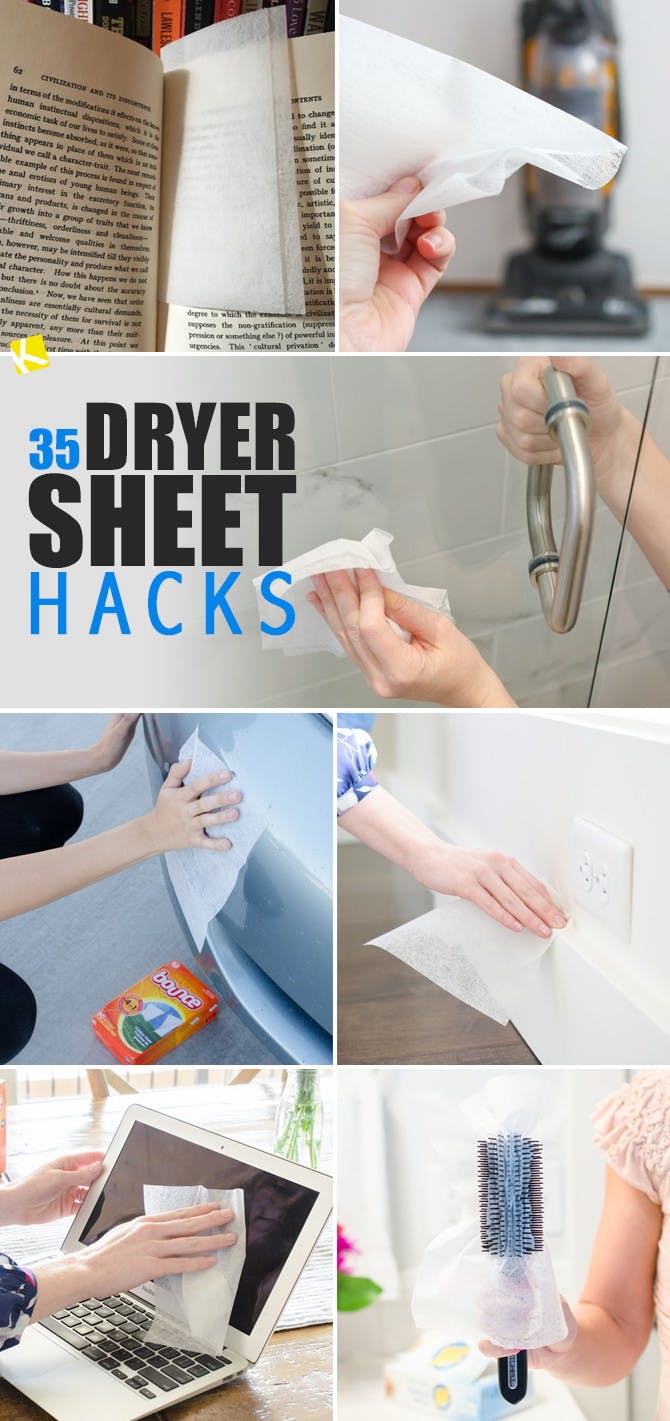 35 Dryer Sheet Hacks That'll Blow Your Mind