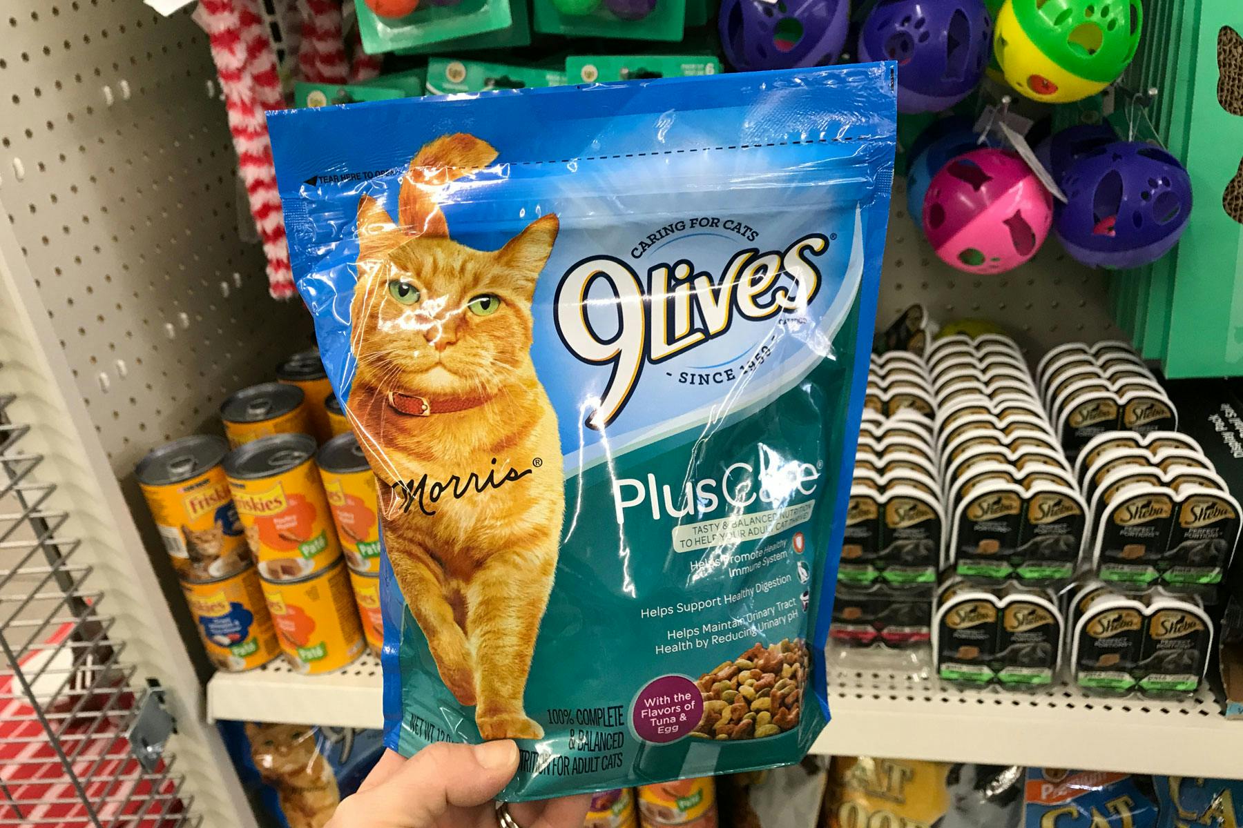 9 lives cat food plus care