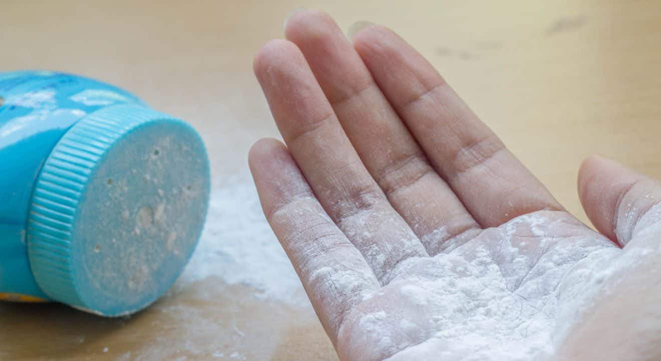 Replace your deodorant with baby powder.