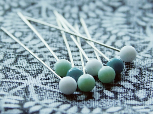 Store sewing pins in old wax.