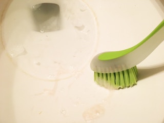 Clean your toilet, shower, tub or sink.