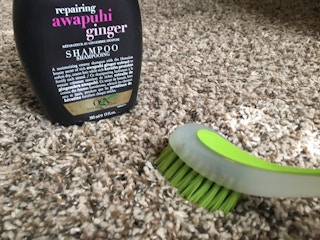 Spot treat carpet and upholstery stains.