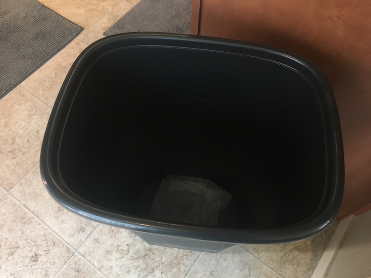 Line your garbage can to keep it smelling fresh.