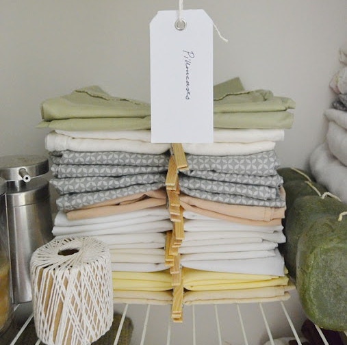 Keep extra sheets and pillowcases fresh.