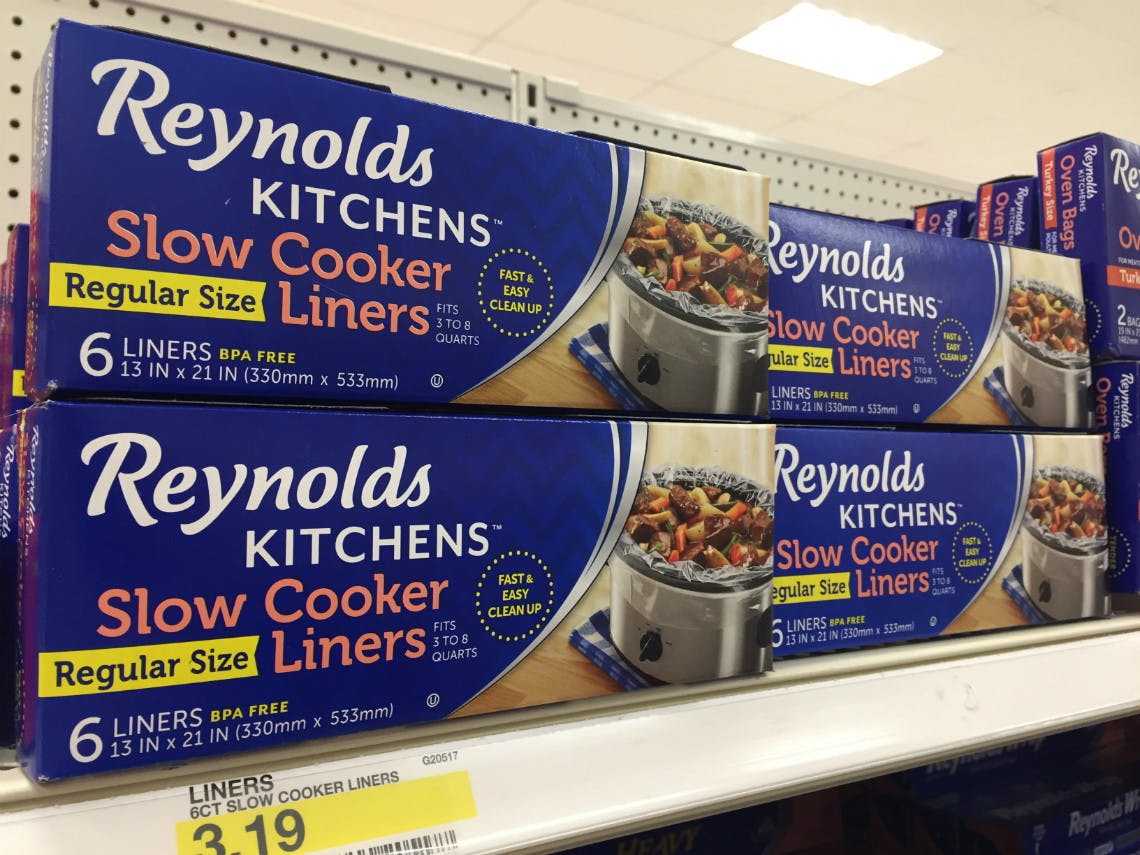 Reynolds Kitchens 6Count Slow Cooker Liners, as Low as 2.96 on Amazon