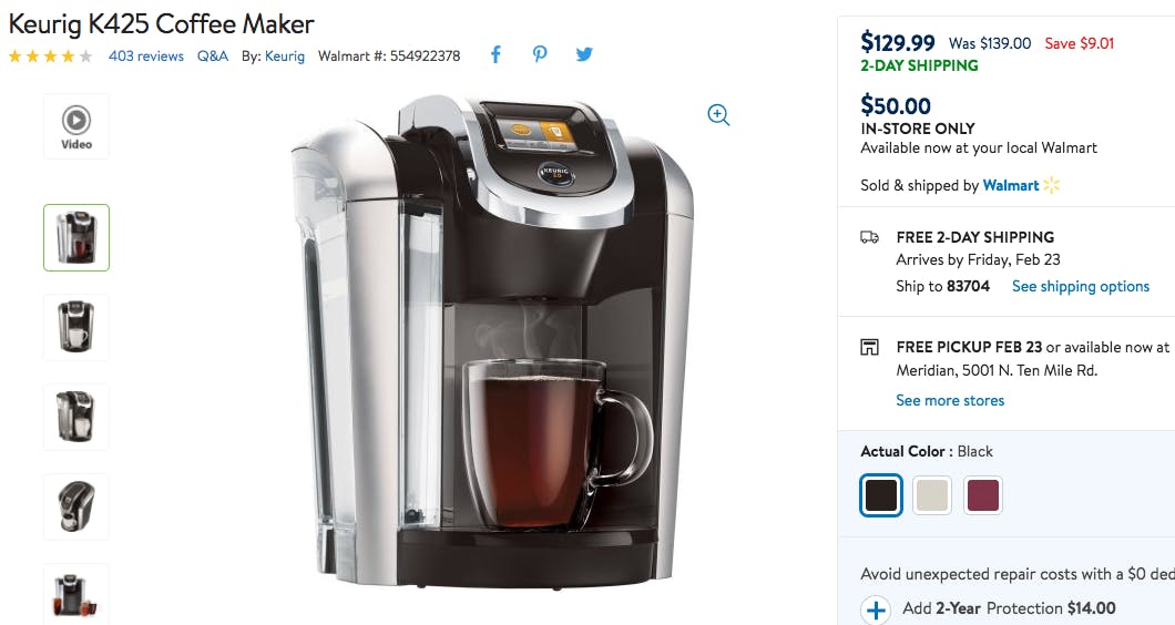Keurig Clearance At Walmart Keurig K425 Coffee Maker Only 50 Reg 140 The Krazy Coupon Lady