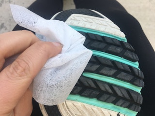 De-squeak your new shoes.