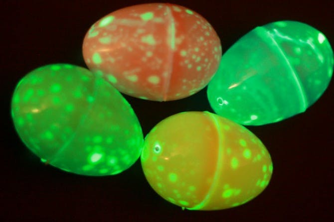 Make glow-in-the-dark eggs for an epic nighttime hunt.