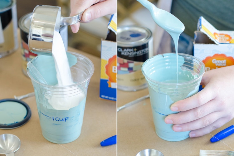 Make your own chalk paint.