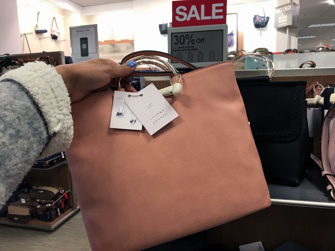 kohl's purses in store