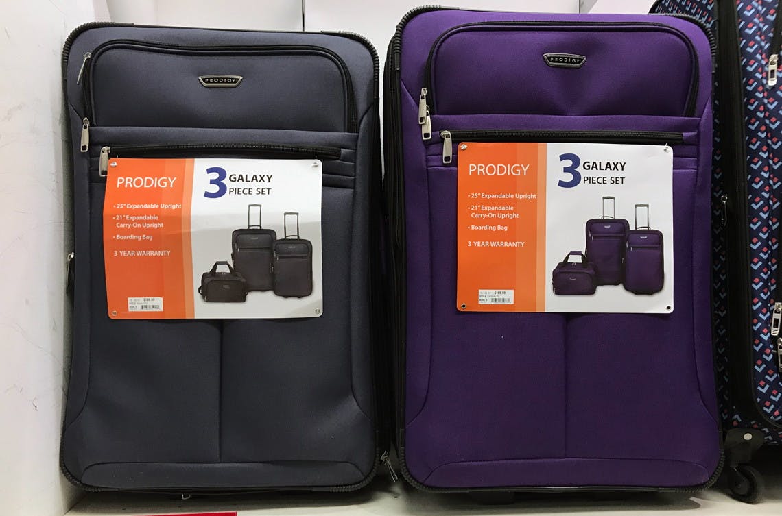 prodigy 3 piece luggage set